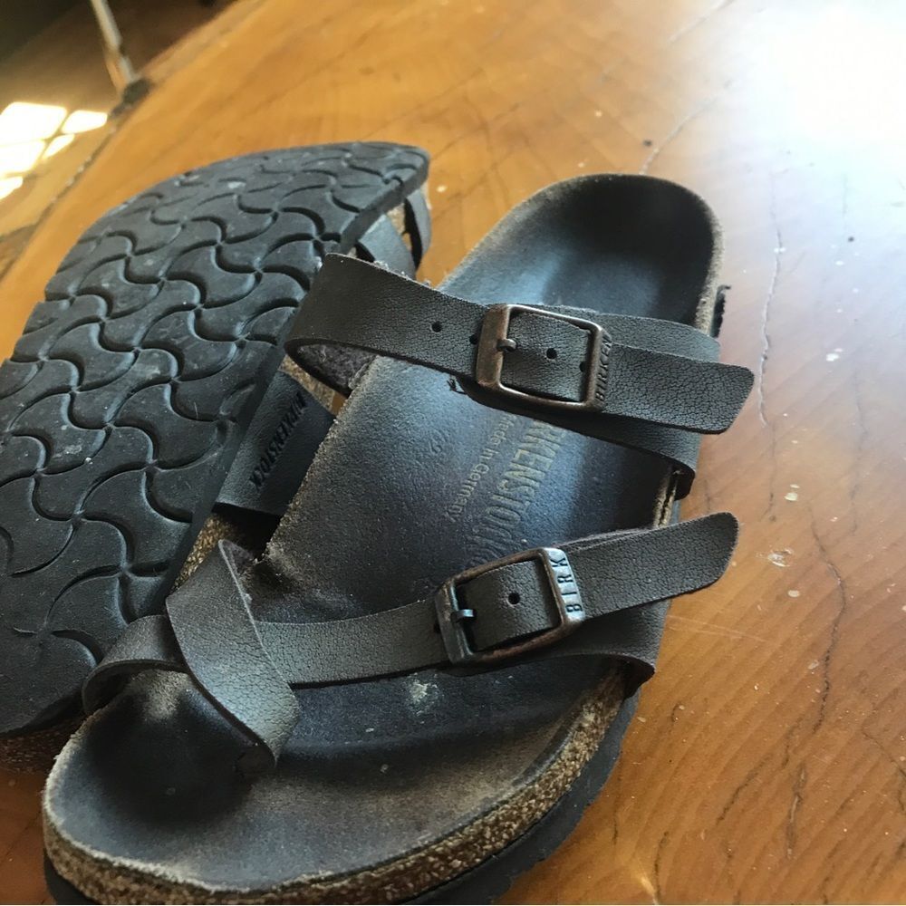Birkenstock Mayari Birkibuc Sandals Toe Loop BirkoFlor (Regular 35 /US 5.5) - Picture 9 of 10